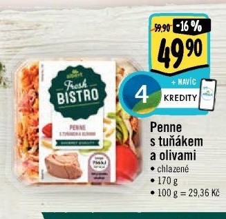 Penne s tuňákem Albert Fresh Bistro