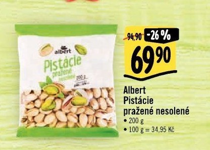 Pražené pistácie Albert