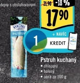 Pstruh kuchaný Albert