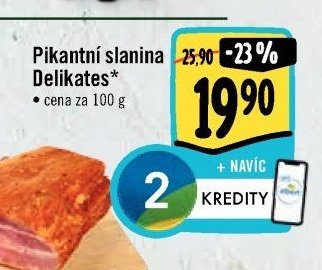 Pikantní slanina Delikates