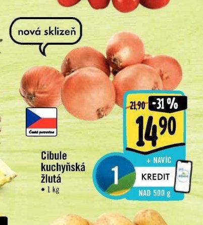Cibule kuchyňská žlutá