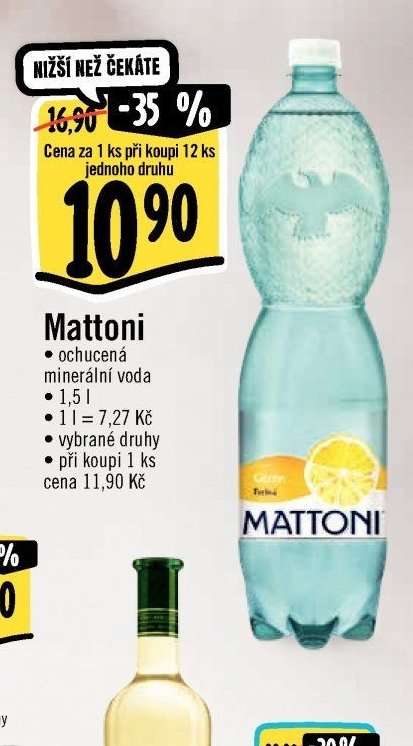 Mattoni ochucená minerální voda