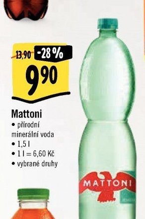 Mattoni přírodní minerální voda