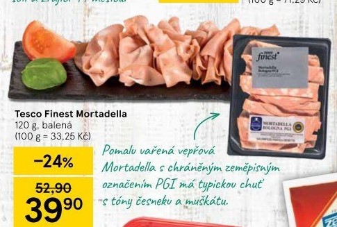 Salám Mortadella Tesco Finest