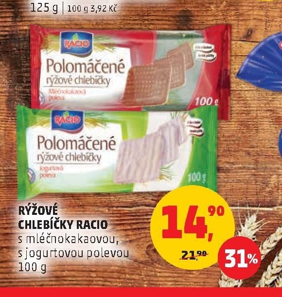 RÝŽOVÉ CHLEBÍČKY RACIO