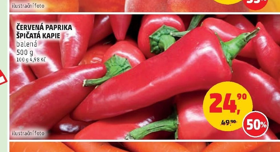 ČERVENÁ PAPRIKA ŠPIČATÁ KAPIE
