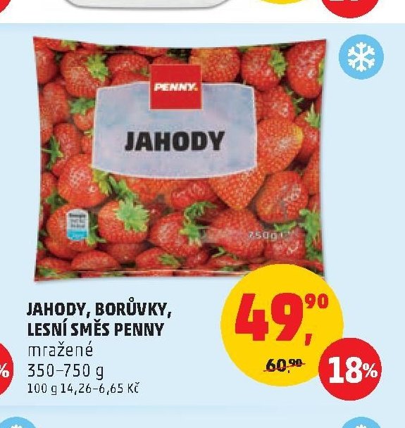 JAHODY, BORŮVKY, LESNÍ SMĚS PENNY