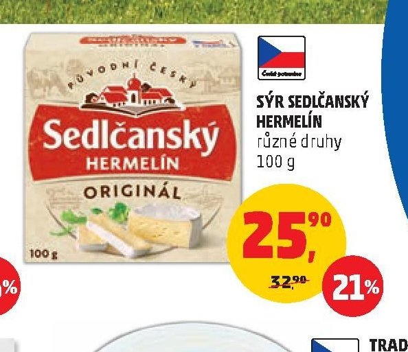 SÝR SEDLČANSKÝ HERMELÍN různé druhy