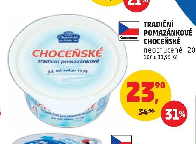 TRADIČNÍ POMAZÁNKOVÉ CHOCEŇSKÉ