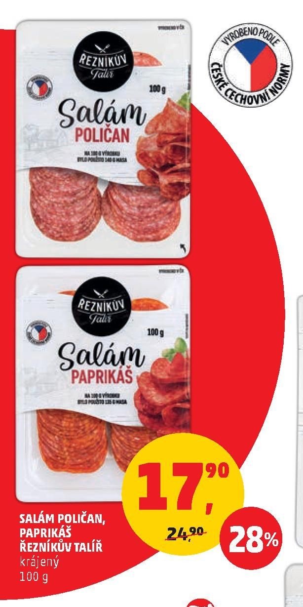 Salám Poličan Řezníkův Talíř