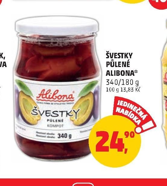 ŠVESTKY PŮLENÉ ALIBONA