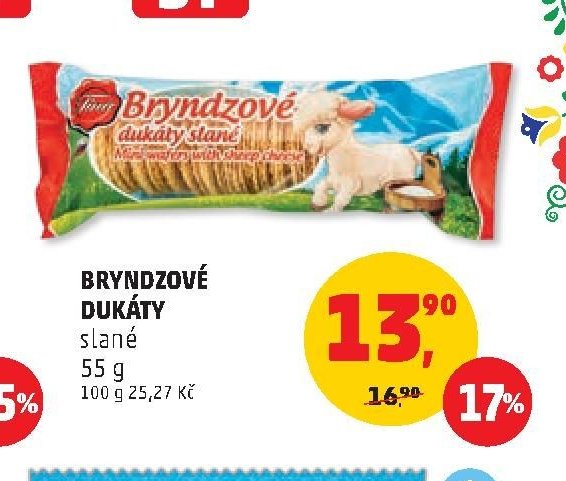 Bryndzové dukáty slané