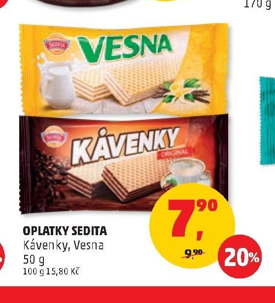 Oplatky Sedita Kávenky, Vesna