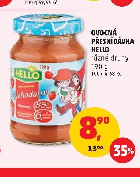 Ovocná přesnídávka Hello