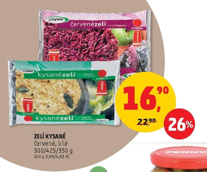 Zelí kysané červené/bílé
