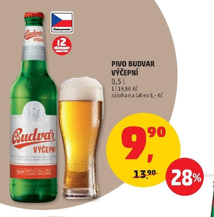 PIVO BUDVAR VÝČEPNÍ
