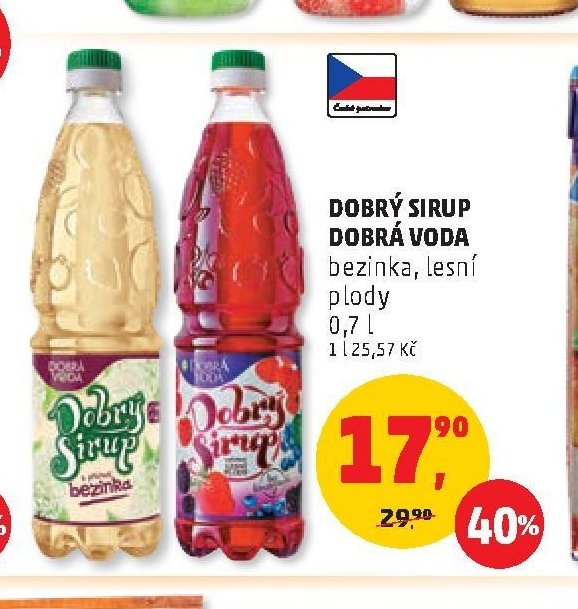 DOBRÝ SIRUP DOBRÁ VODA