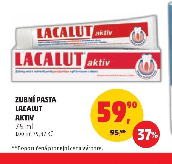 Zubní pasta Lacalut Aktiv