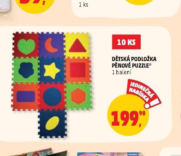 DĚTSKÁ PODLOŽKA PĚNOVÉ PUZZLE