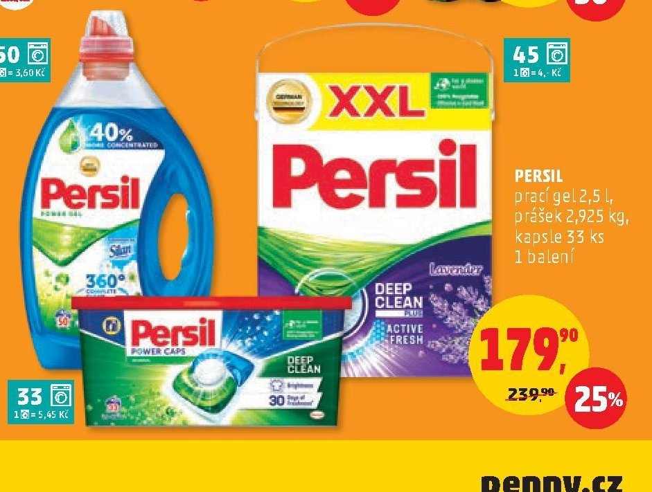 Persil prací gel / prášek / kapsle