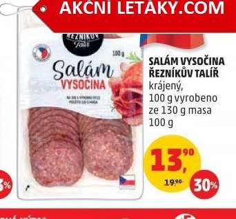 Salám Vysočina Řezníkův talíř