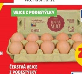 Čerstvá vejce z podestýlky Karlova Koruna