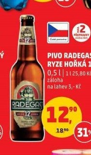 Pivo Radegast Ryze Hořká 12