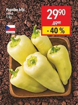 Paprika bílá