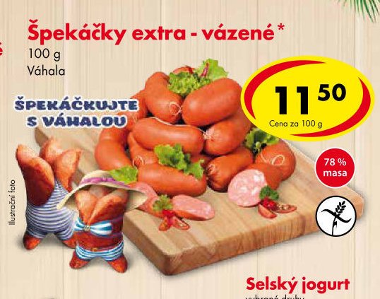 Špekáčky extra - vážené