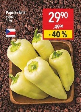 Paprika bílá