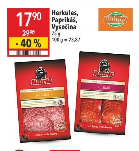Herkules, Paprikáš, Vysočina