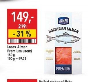 Losos Almar Premium uzený