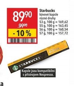 Starbucks kávové kapsle