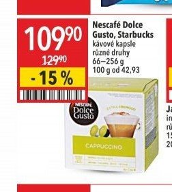 Nescafé Dolce Gusto, Starbucks kávové kapsle