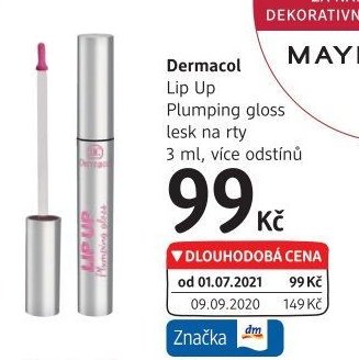 Dermacol Lip Up Plumping gloss lesk na rty