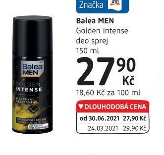 Balea MEN Golden Intense deo sprej