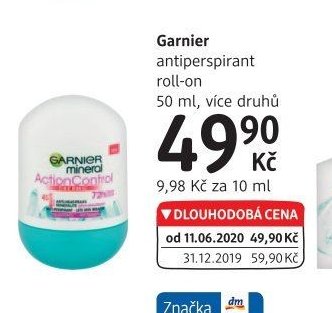 Garnier antiperspirant roll-on
