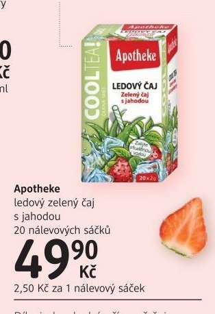 Apotheke ledový zelený čaj s jahodou