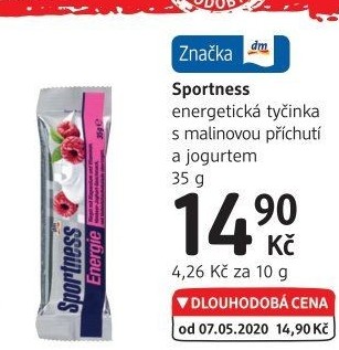 Energetická tyčinka Sportness
