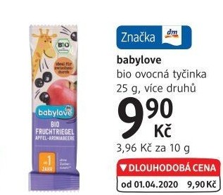 Tyčinka ovocná bio Babylove - dm drogerie akcniletaky.com