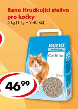 Reno Hrudkující stelivo pro kočky