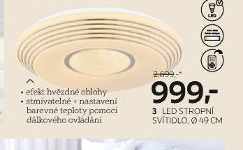 LED stropní svítidlo, průměr 49 cm