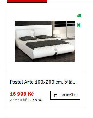 Postel Arte 160x200 cm, bílá... - ASKO akcniletaky.com