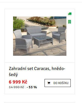 Zahradní set Caracas, hnědo-šedý - ASKO akcniletaky.com
