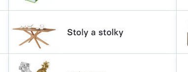 Stoly a stolky