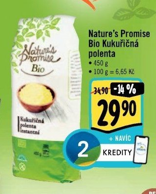Nature's Promise Bio Kukuřičná polenta