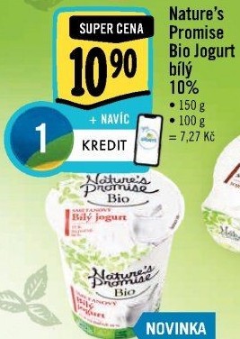 Bílý jogurt 10% Bio Nature'