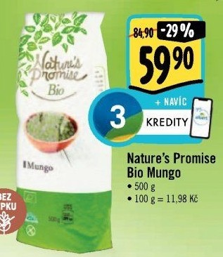 Fazole mungo bio Nature'