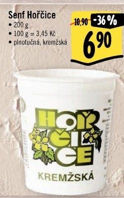 Hořčice plnotučná Senf