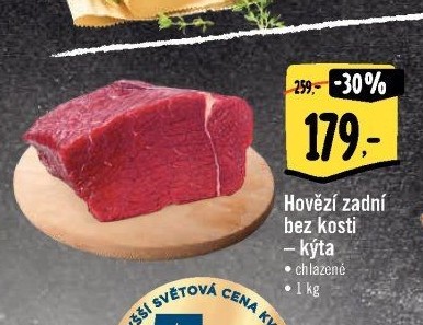 Hovězí kýta zadní bez kosti